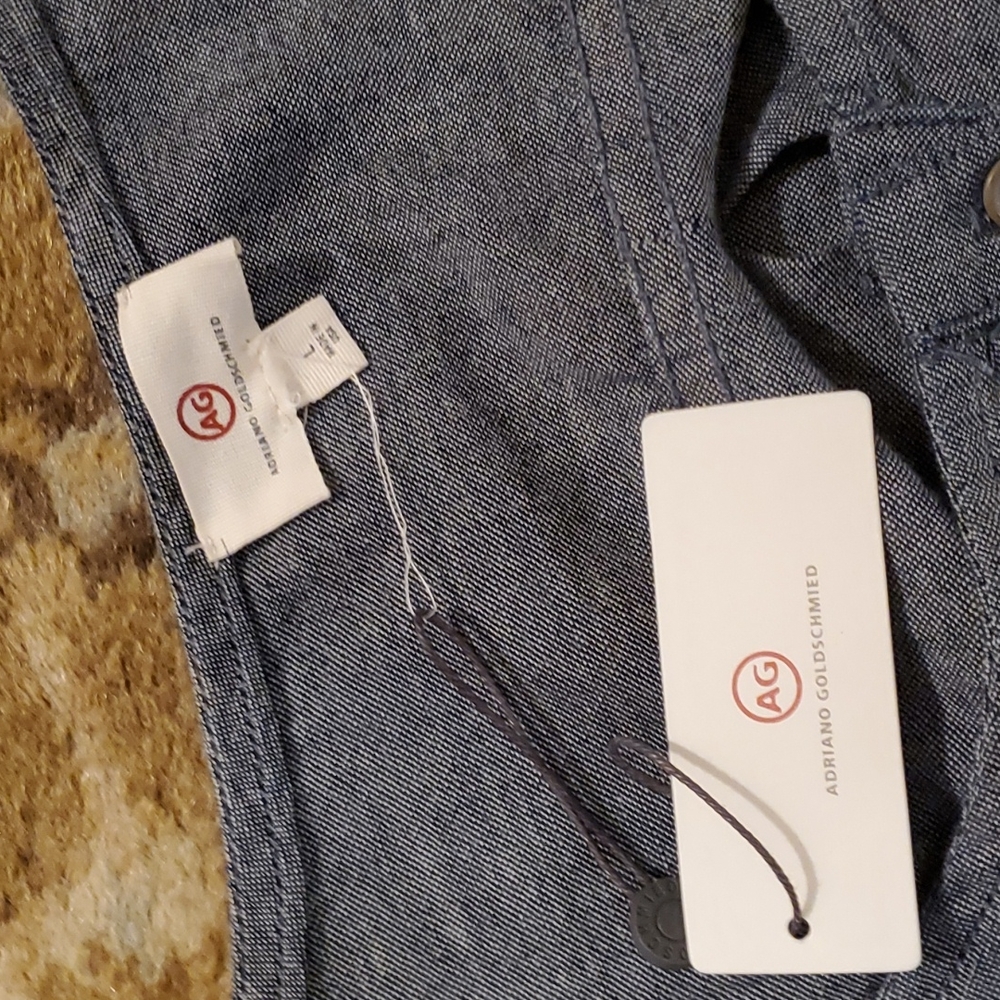 AG Denim sleeveless blue  cotton romper Large - Picture 4 of 7
